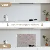 Licht - Grijs - Textuur keuken achterwand spatscherm klein 900 -voor_na_NL