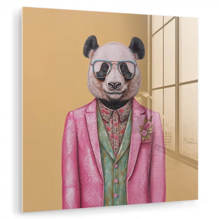 Panda - Pak - Zonnebril - Blauw plexiglas 5mm klein -zzzproduct_nieuw