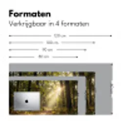 Zonlicht - Bospad - Bomen Muismat XXL klein -sfeer5