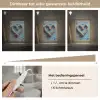 Hart - Touw - Hout - Rustiek Light Box met kabel (Tafellamp) klein -USP_dimbaarNL