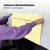 Geel - Oranje - if not now then when Inductie beschemer met haakjes klein -ky-ophangen-de