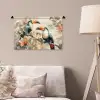 Toekan - Vogels - Bloemen - Tak Wandkleed katoen klein -sfeer4
