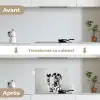 Zonnebril - Dalmatiër - Wijnglas - Tong keuken achterwand spatscherm klein -voor_na_FR