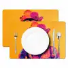 Aap - Kimono - Bloemen - Hoofdtooi Placemat vinyl groot -zzsfeer2_Kitchenyeah-website