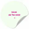 Focus - Beige - Roze - Smiley Wandcirkel behangsticker klein -3d
