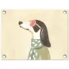Hond - Zonnebril - Sjaal tuinposter los doek klein -3d