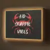 Krab - Rood - Tekst - Zwart Light Box met batterij (Wandlamp) middel -z3d_website