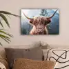 Schotse hooglander - Bergen - Portret canvas 2cm klein -sfeer1