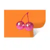 Discoballen - Kers - Spiegels - Roze Muursticker klein -3d