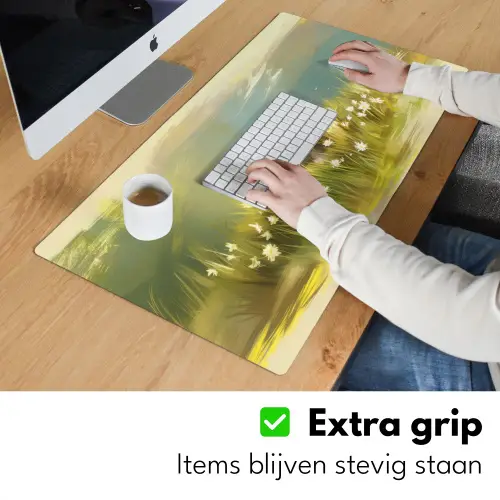 Schaap - Weide - Groen Muismat XXL klein -sfeer3