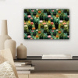 Katten - Bloemen - Kleurrijk canvas 2cm klein 34 -sfeer6
