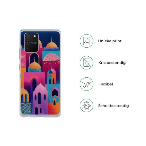 Kleurrijk - Avond - Islamitisch Telefoonhoesje Samsung Galaxy S10 Lite klein -specsS10Lite
