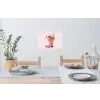 Cowboylaarzen - Roze - Boeket - Bloemen Muursticker klein -eettafel