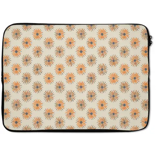 Madelief - Patroon - Oranje laptophoes neopreen klein 279 -zkaufland3dotto
