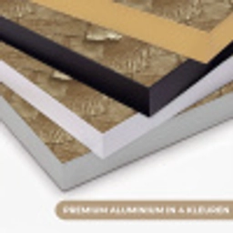Organisch - Patroon - Bladeren - Goud Textielframe zwart klein 947 -USP_kleurenNL