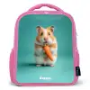 Hamster - Wortel - Dier Kinderrugzak - Roze middel -3d