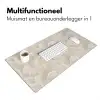 Lijnen - Waaier - Beige Muismat XXL klein 681 -sfeer4