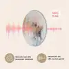 Abstract - Pastel kleuren - Goud - Modern - Aesthetic Akoestische PET Vilt - Rond klein -USP_NL