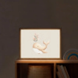 Illustratie - Minimalistisch - Illustratie - Bloemen Light Box met batterij (Wandlamp kind) middel -sfeer1_kind