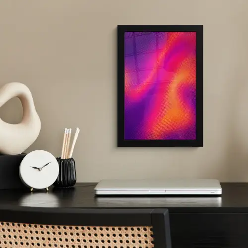 Abstract - Patroon - Kleurverloop fotolijst zwart zonder passe partout klein -sfeer1