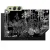 Jungle - Bomen - Bladeren - Tropical Inductie beschemer met haakjes klein -3d