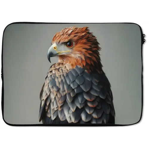 Vogel - Realistisch - Veren - Bruin laptophoes neopreen klein -zkaufland3dotto