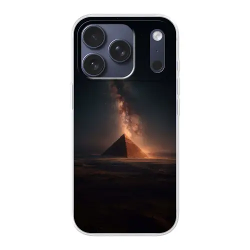 Piramide - Woestijn - Licht Telefoonhoesje iPhone 17 Pro klein -3d