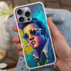 Portret - Sigaret - Kleurrijk - Bril Hoesje iPhone 16 Pro Max met koord klein -sfeer3