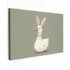 Eend - Konijnoren - Grijs canvas 2cm klein -z3d