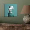 Parkiet - Vogel - Koksmuts - Cute aluminium wit klein -sfeer2