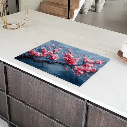 Bloesem - Bloem - Roze - Tak Inductie beschermer vinyl 3mm klein -sfeer8