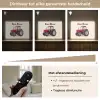 Tractor - Getekend - Rood Light Box met batterij (Wandlamp kind) middel -USP_dimbaarNL