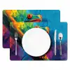 Kikker - Felgekleurd - Tak - Regenboog Placemat vinyl groot -zzsfeer2_Kitchenyeah-website