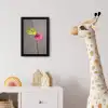 Planten - Anthurium - Groen - Roze fotolijst zwart zonder passe partout klein -usfeer4_kinderkamer