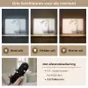 Bamboestammen - Water - Minimalistisch - Wit Light Box met batterij (Wandlamp) middel -USP_lichtkleurNL