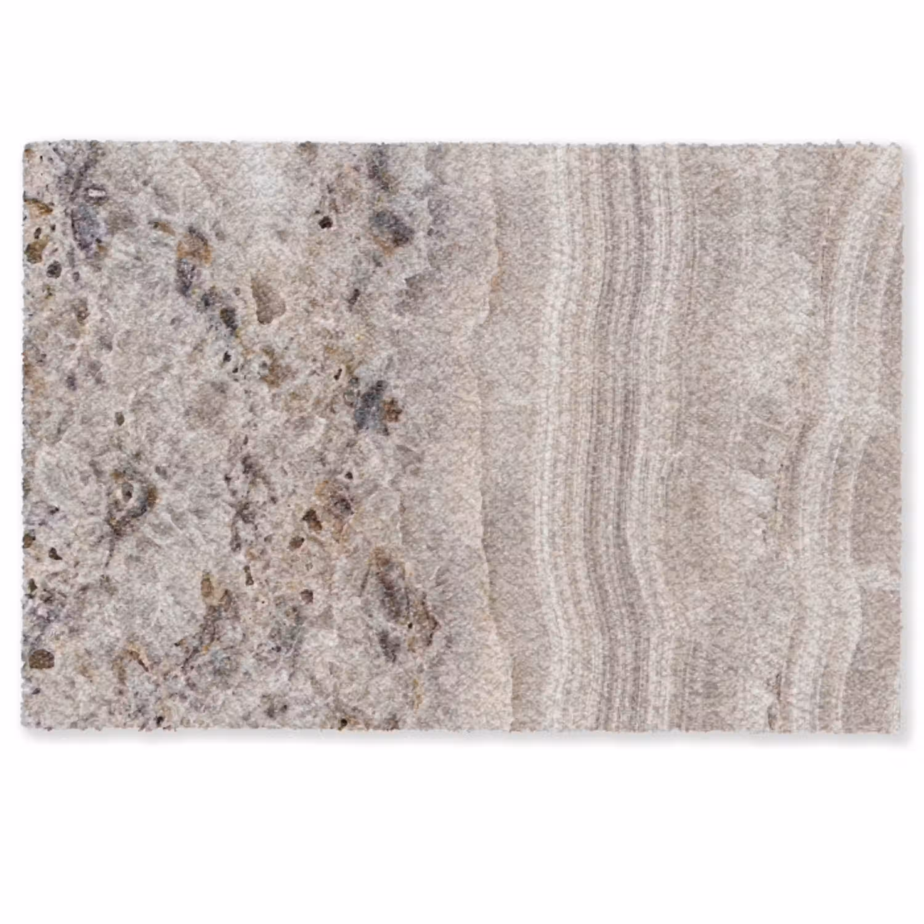Steen - Textuur - Abstract - Beige - Wit Deurmat klein -zkaufland3d