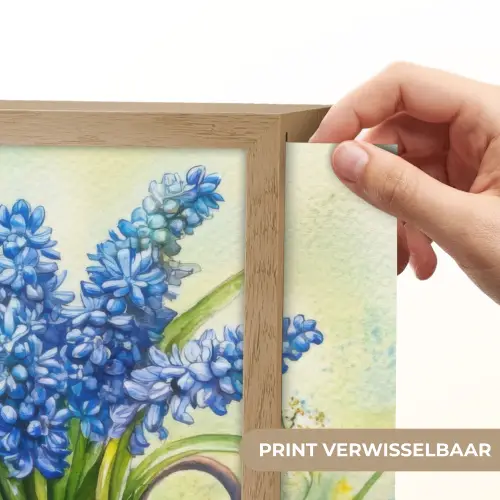 Lavendelbloemen - Quote - Gieter Light Box met batterij (Wandlamp) middel -USP_websiteprintNL