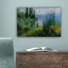 Bloemen - Meer - Bergen - Groen canvas 2cm klein -sfeer4