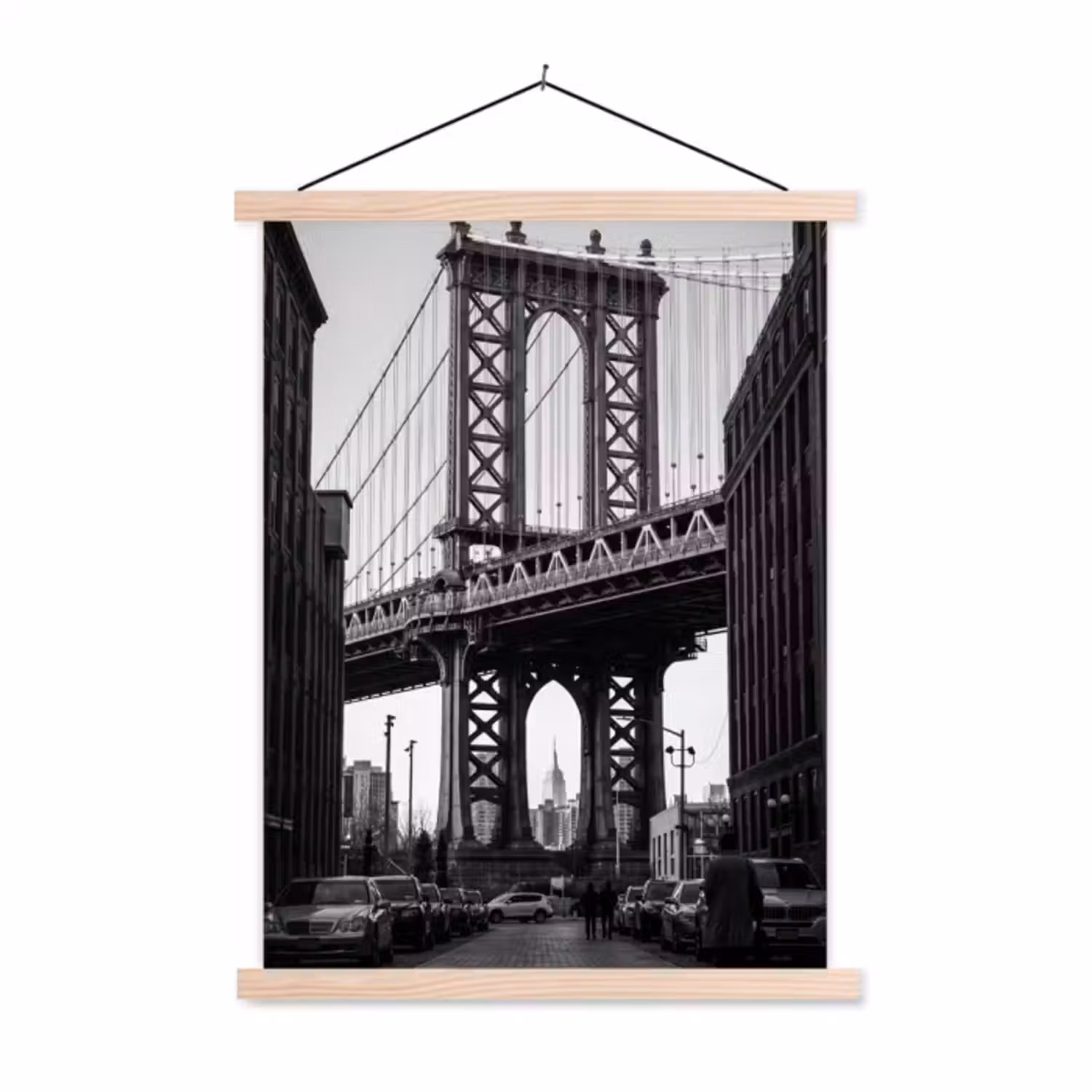 Hanging Poster - Bridge - City - Architecture - Modern - Black and White