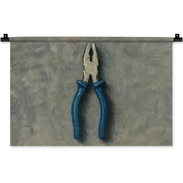 Tang - Schilderij - Textuur - Verf Wandkleed katoen klein -zz3d