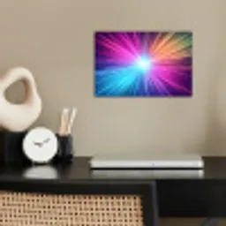 Abstract - Light - Burst - Modern - Colorful poster papier klein -sfeer1