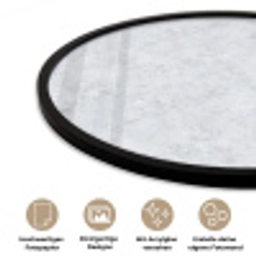 Grijs - Terrazzo-effect - Beton Fotolijst rond zonder passe partout klein 856 -closeup_DE