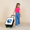 Voetbal - Inktspatten - Blauw - Bal Kinderkoffer - Zwart klein -sfeer1