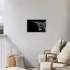 Schotse hooglander - Goud - Vacht - Dieren - Koe Tuinposter op houten frame 2 cm dik klein -sfeer1