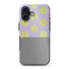 Zonnen patroon - Geel - Paars - Zomer Toughcase MagSafe Apple iPhone 17 klein -3d