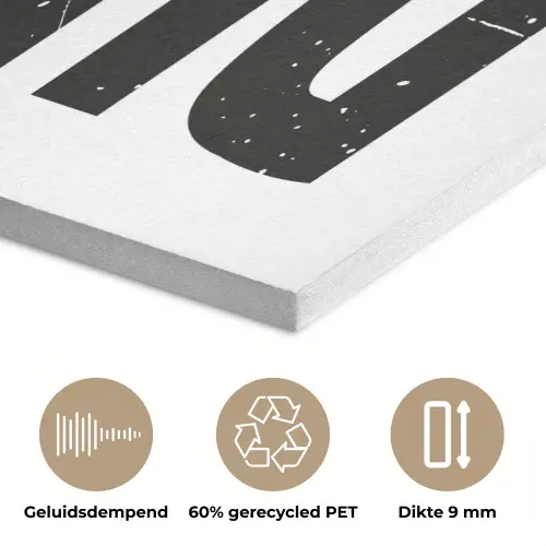 Zwart - Decoratie - Vintage - Eten PET vilt klein -closeup_NL