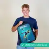 Neon - Voetbal - Schop - Kleurrijk Rugzak - Zwart middel -sfeer7_FR