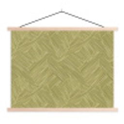 Abstract - Modern - Groen textielposter latten blank klein 122 -3d