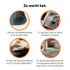Eend - Koksmuts - Cute - Vogel Inductie beschermer vinyl 3mm klein -zzzzzzz-td-werking