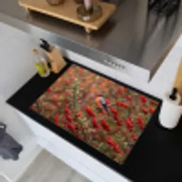 Goudvink - Bessen - Herfst - Natuur - Kleurrijk Inductie beschemer met haakjes klein -sfeer1